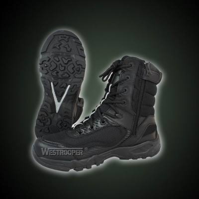 TACTICAL FATION BLACK LEATHER BOOTS