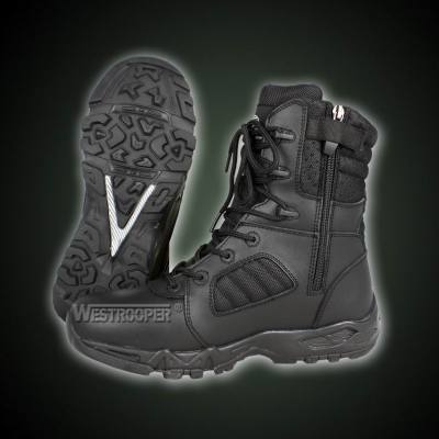 TACTICAL BLACK LEATHER BOOTS