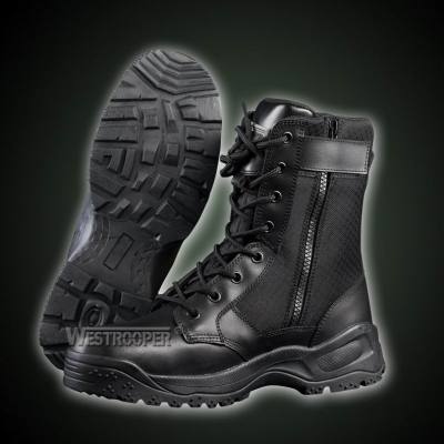 TACTICAL BLACK LEATHER BOOTS 