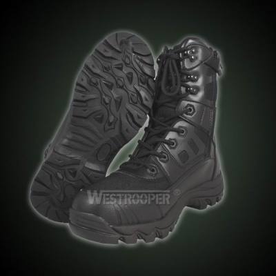 TACTICAL BLACK LEATHER BOOTS