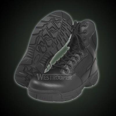 TACTICAL BLACK LEATHER BOOTS