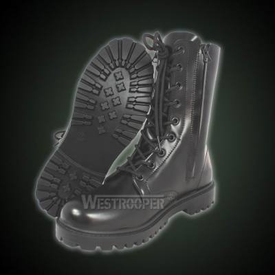 TACTICAL BLACK LEATHER BOOTS