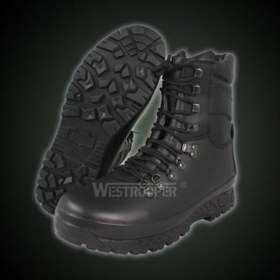 TACTICAL BLACK LEATHER BOOTS