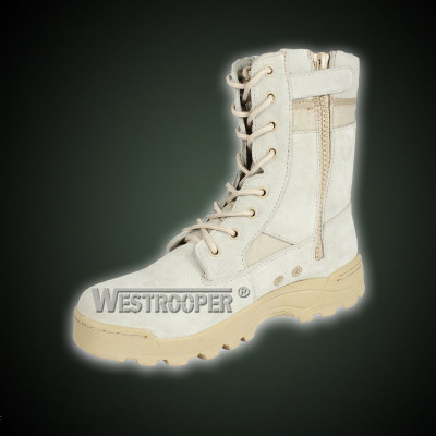 Desert tactical boots with zipper