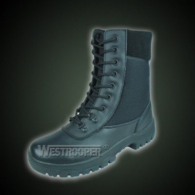 Black tactical boots