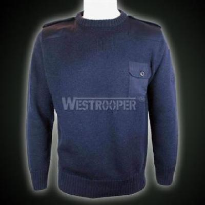 NAVY WOOL PULLOVER