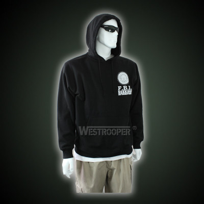 Black hooded sweatshirt