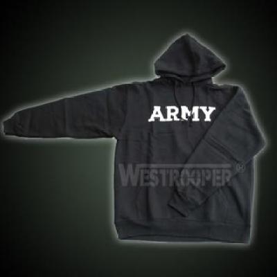 ARMY HOODED SWEATSHIRT BLACK