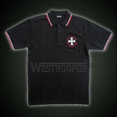 IRON KRUZ POLO SHIRT IN BLACK