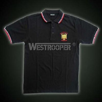 EAGLE POLO SHIRT IN BLACK