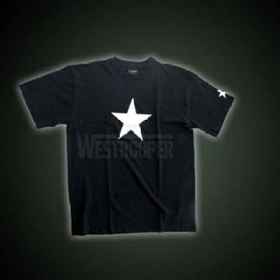 WHITE STAR SHIRTS IN BLACK