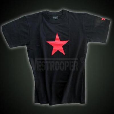 RED STAR SHIRTS IN BLACK