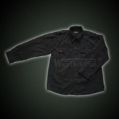 BLACK BDU SHIRT WASHED