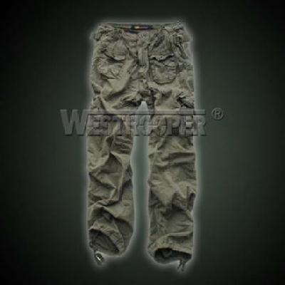 AIRBORNE VINTAGE CARGO PANTS GRAY