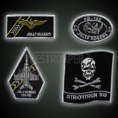 US JOLLY ROGER FLYING BADGES