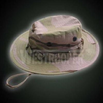 100% COTTON 3-COLOR DESERT BOONIE CAP